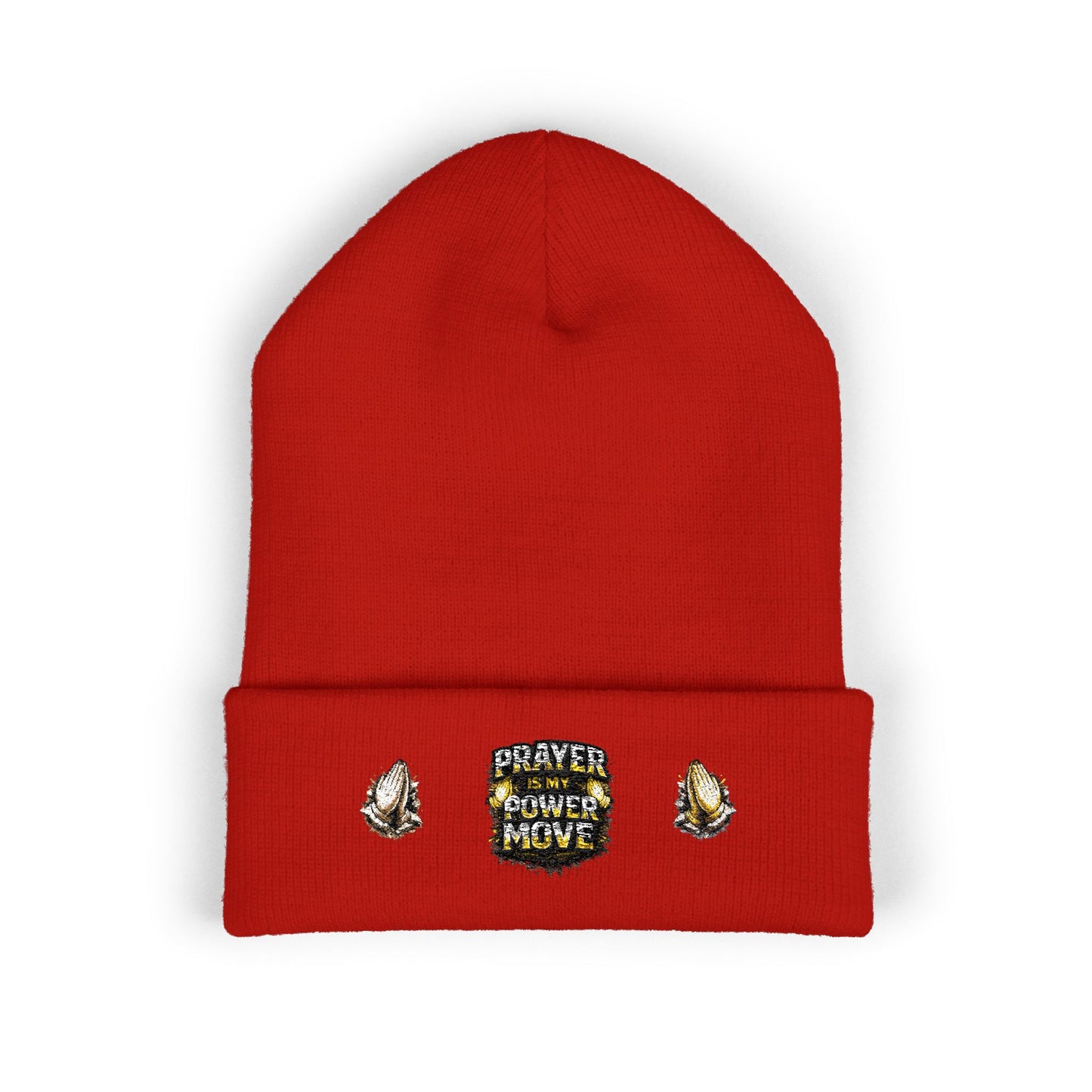 Prayer Power Move Embroidered Beanie