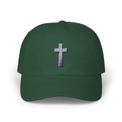 Classic Cap with Colorful Cross Design