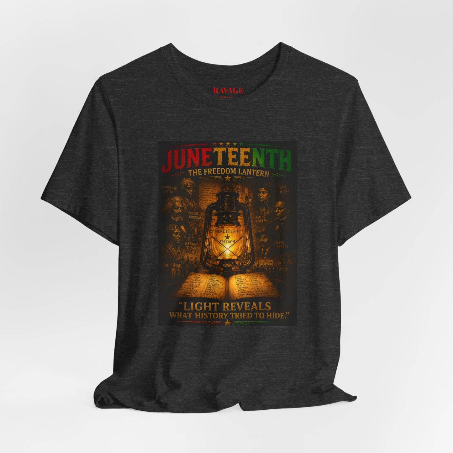 Juneteenth Lantern T-Shirt – "Light Reveals What History Tried to Hide"