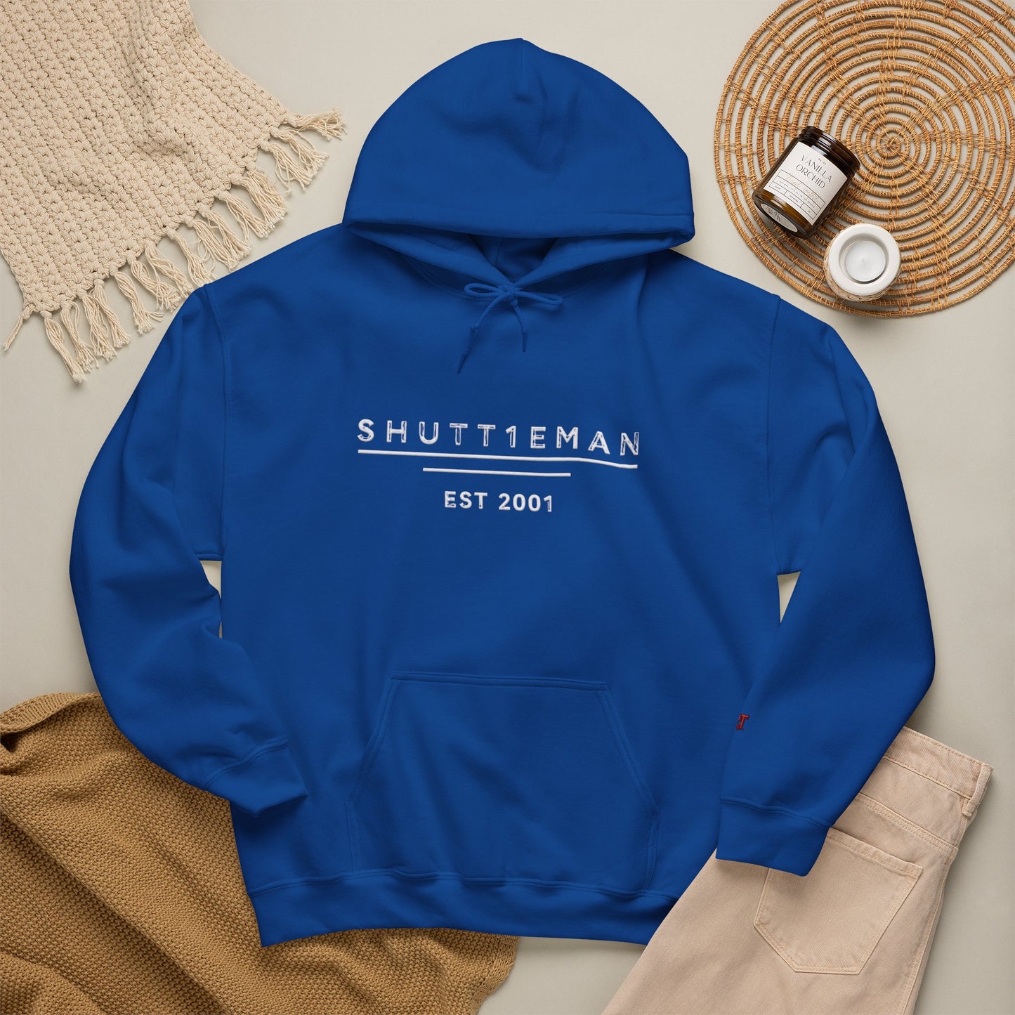 Shutt1eman Est. 2001 Hoodie — Minimal Vintage Logo Pullover