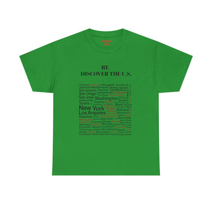 Re-Discover the U.S. Travel T-Shirt, Adventure Tee, USA Discovery Shirt
