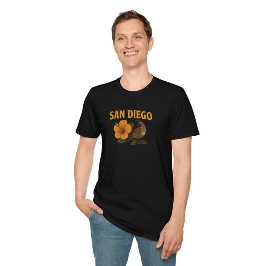 SAN DIEGO Vibes Unisex T-Shirt – Casual Summer Tee, Beachwear, Travel Outfit, Vacation Style, Gift for Him or Her
