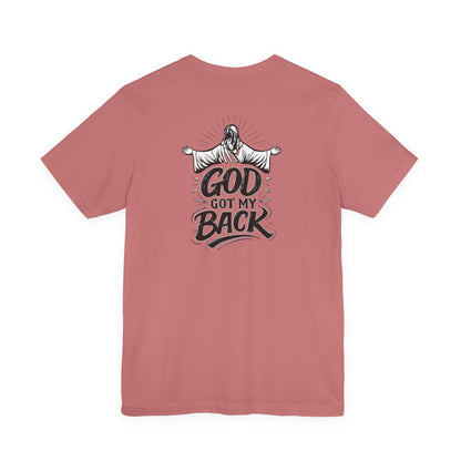Faith Graphic Tee — 'God Got My Back' Christian T-Shirt