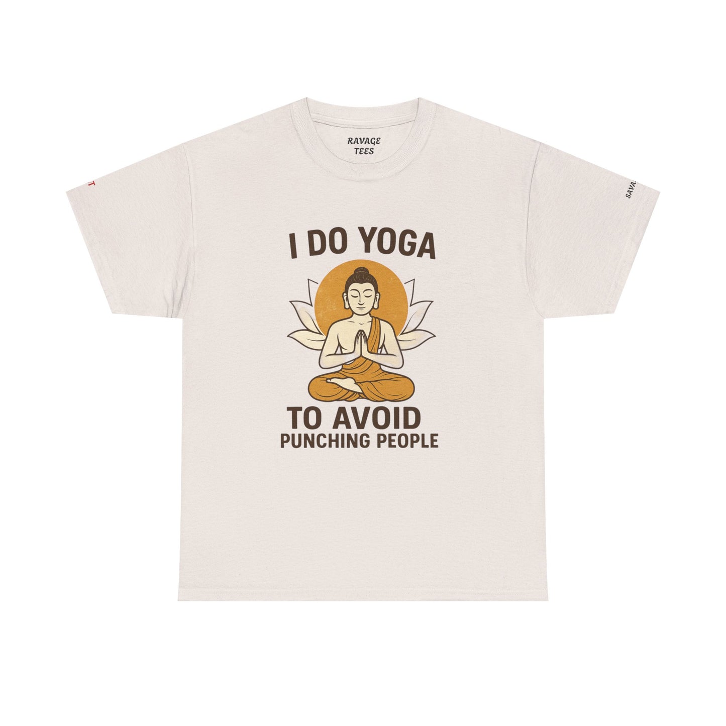 Yoga Humor Tee | I Do Yoga to Avoid Punching People