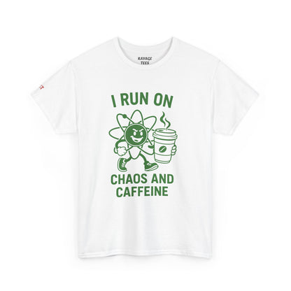 Caffeine Chaos Tee - Fun Unisex Shirt for Coffee Lovers, Casual Wear, Gift for Coffee Enthusiasts, Trendy Graphic T-Shirt, Everyday Style