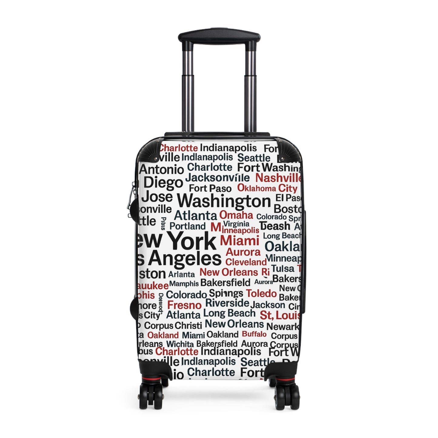 City Adventure Map Travel Suitcase