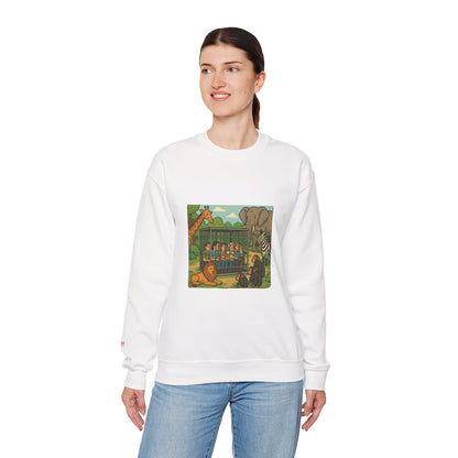 Reversal of Roles-Fun Animal Crewneck Sweatshirt, Unisex Sweatshirt