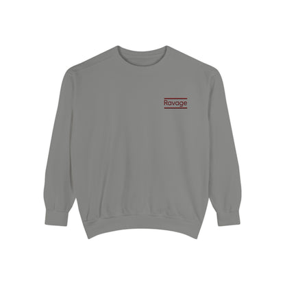 RAVAGE Minimal Logo Sweatshirt — Casual Branded Crewneck