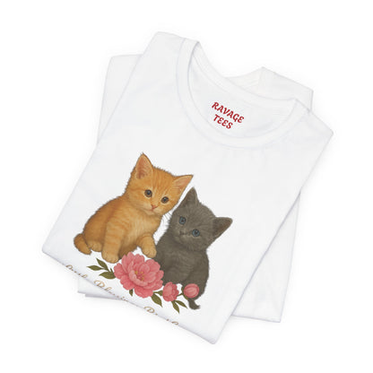 Cute Cat Graphic Tee, Casual Unisex Shirt, Animal Lover Gift, Perfect for Birthdays, Everyday Wear, Cat Mom Shirt, Pet Lover Apparel