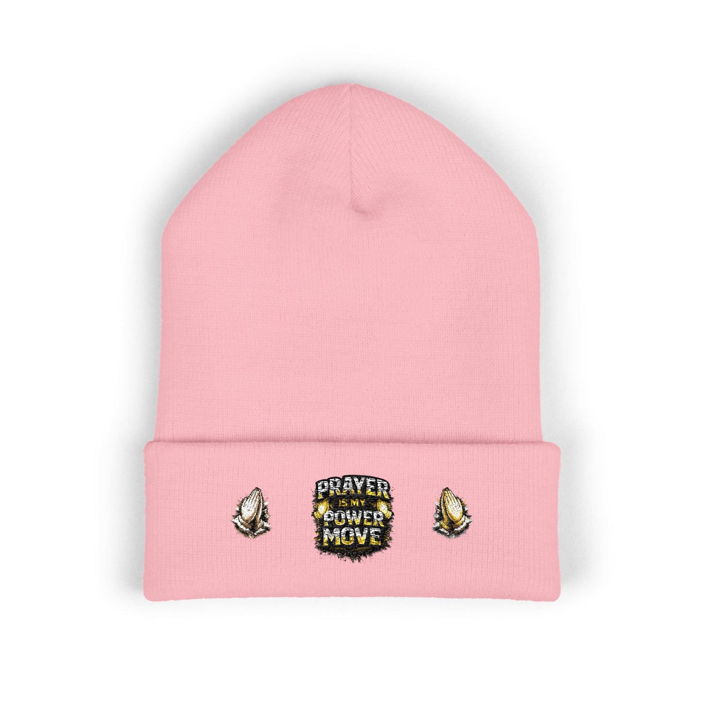 Prayer Power Move Embroidered Beanie