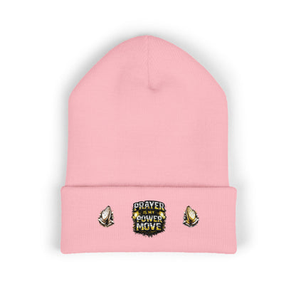Prayer Power Move Embroidered Beanie