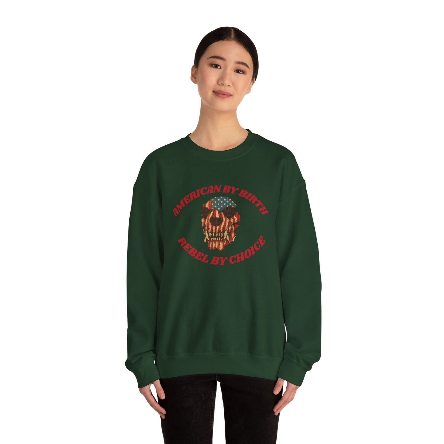 Rebel By Choice Vintage Skull Sweatshirt