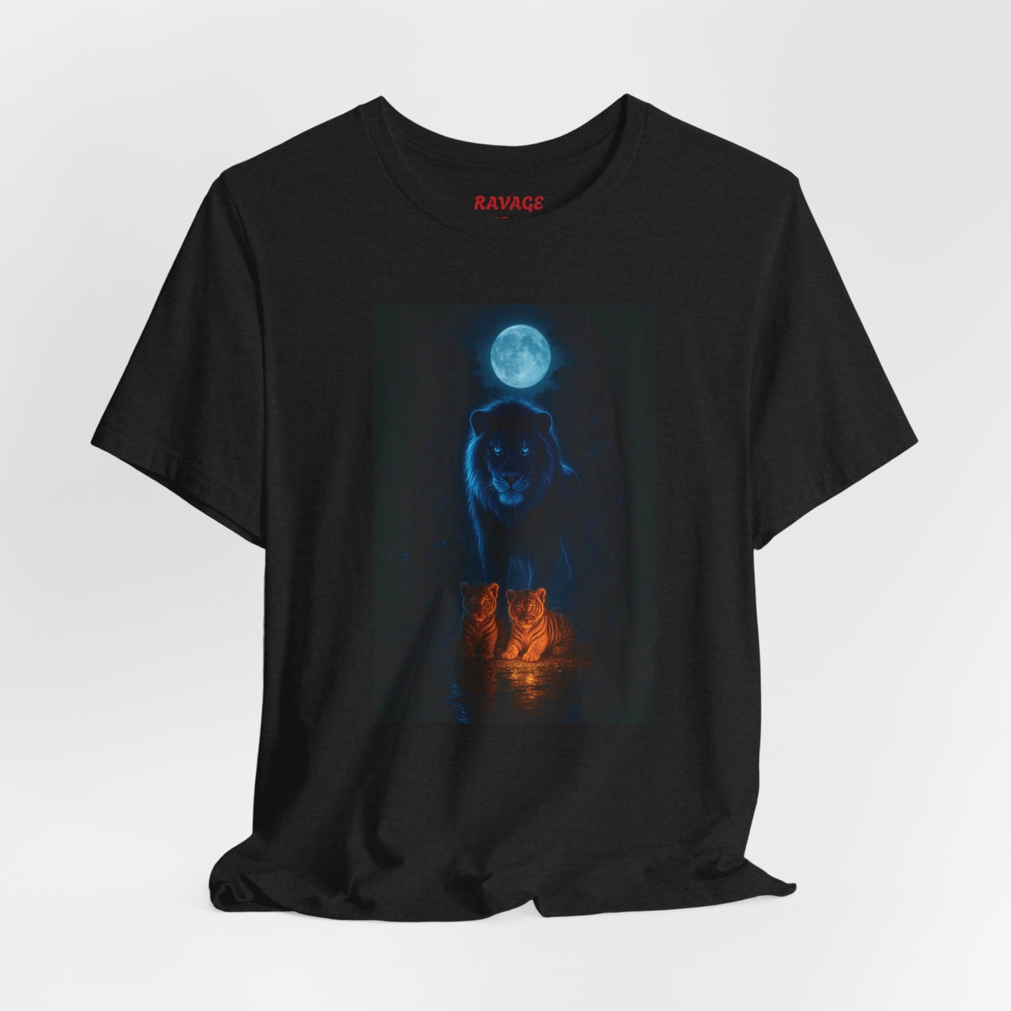 GUARDIAN OF THE MOON LIGHT PATH Mystical Wolf Moon Unisex Tee