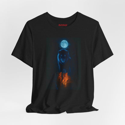 GUARDIAN OF THE MOON LIGHT PATH Mystical Wolf Moon Unisex Tee