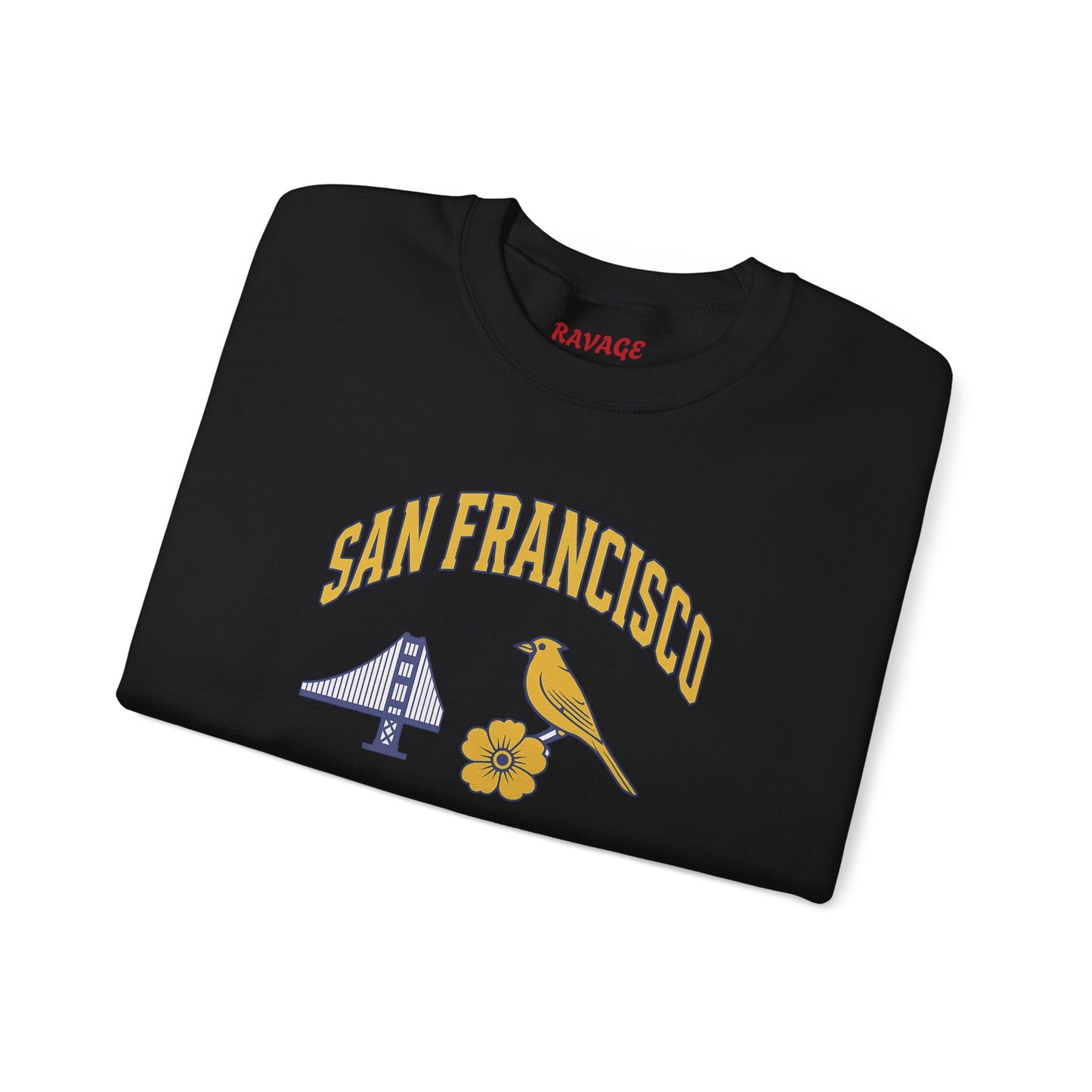 RAVAGE San Francisco - City Vibe Sweatshirt | Unisex Cardinal Crewneck, Cozy Fall Fashion, Casual Wear, Bird Lover Gift Idea