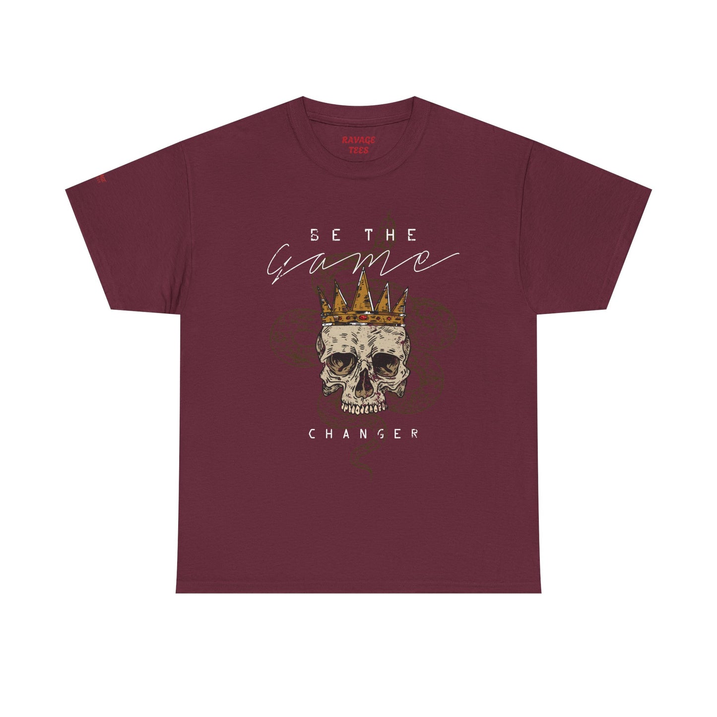 Be The Game Changer. Stylish Skull Graphic Tee for Casual Wear