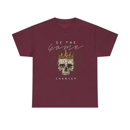 Be The Game Changer. Stylish Skull Graphic Tee for Casual Wear