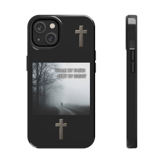 Spiritual Journey-Inspirational Tough Phone Cases - Walk by Faith Design, Durable Phone Cover, Gift for Her, Faith-Based Accessory, Christian Phone Protector