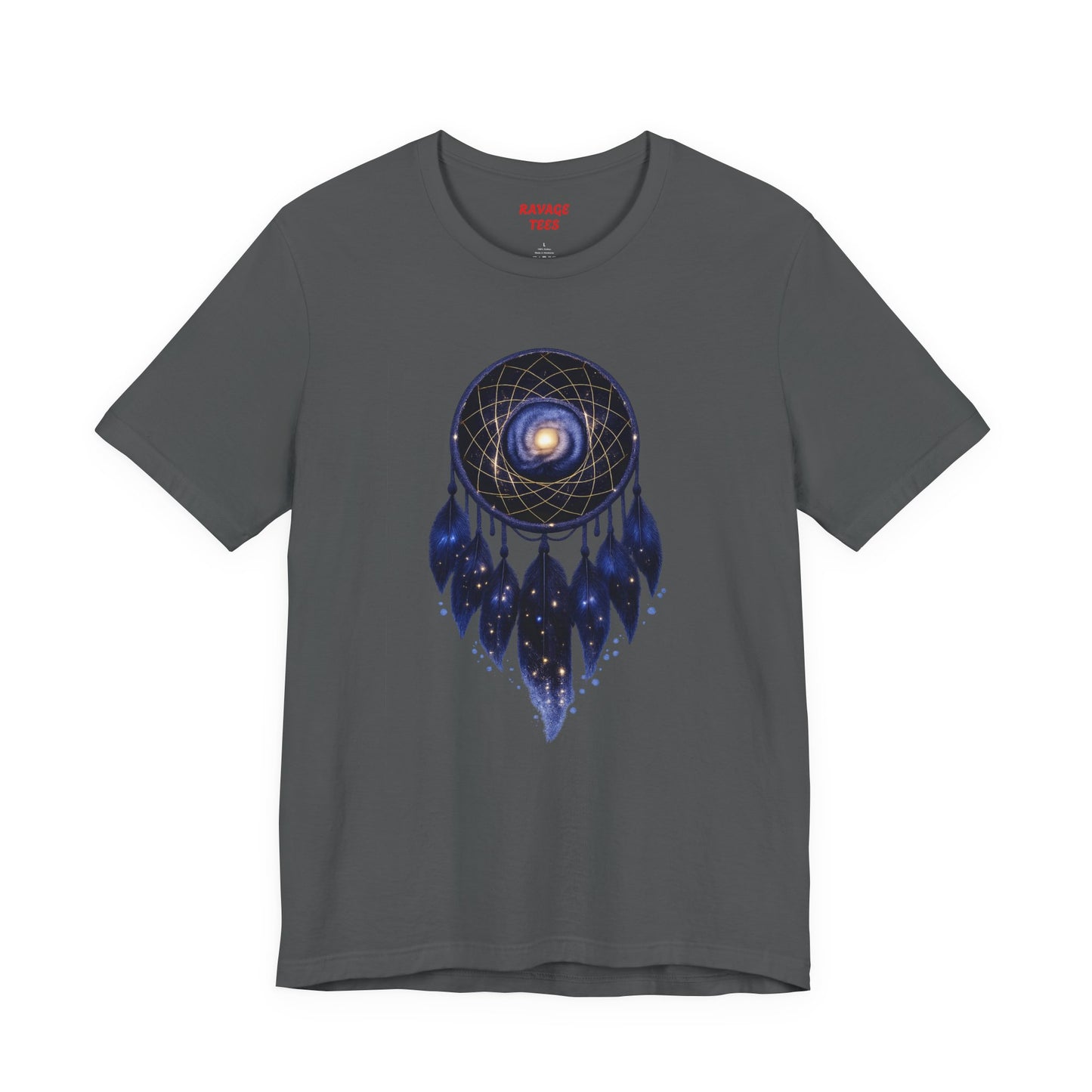 Dreamcatcher Galaxy T-Shirt — Mystical Cosmic Feather Tee