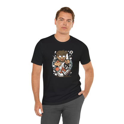 Retro Gamer Cartoon Character Tee