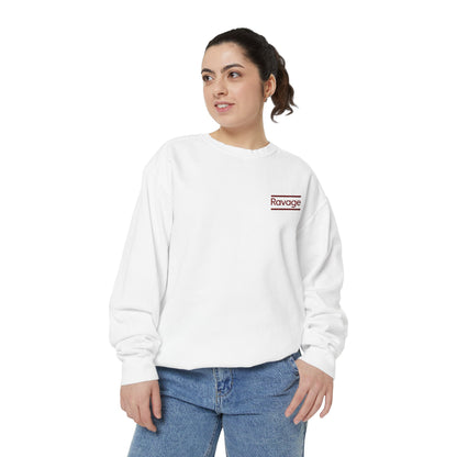 RAVAGE Minimal Logo Sweatshirt — Casual Branded Crewneck