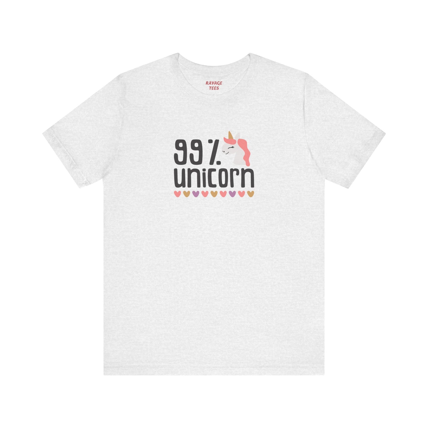 99% Unicorn Tee: Funny, Whimsical Graphic T-Shirt for All Ages
