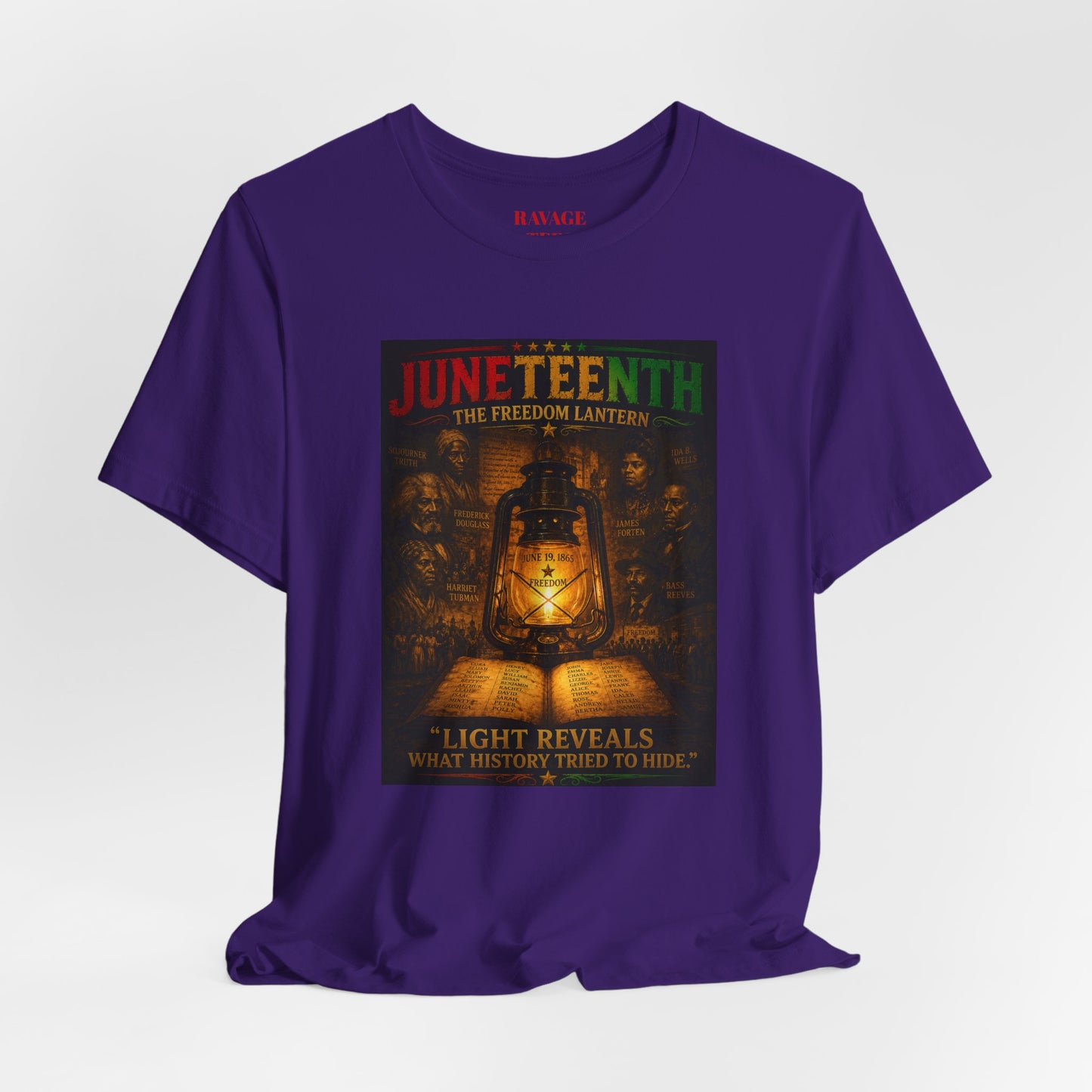 Juneteenth Lantern T-Shirt – "Light Reveals What History Tried to Hide"