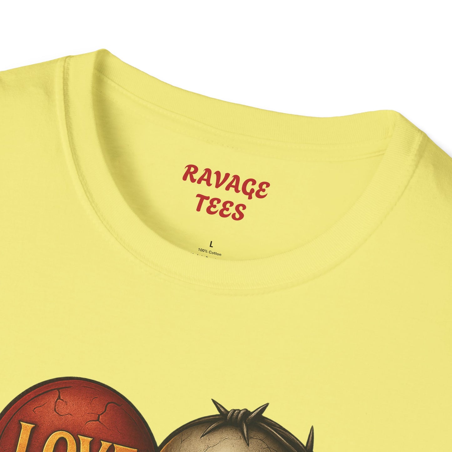 Love & Hate Skull Graphic Tee