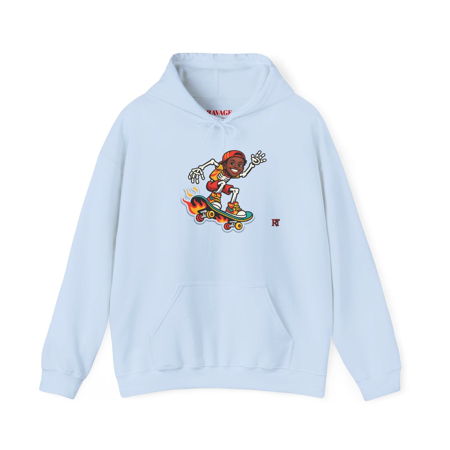 Retro Skateboard Flame Hoodie