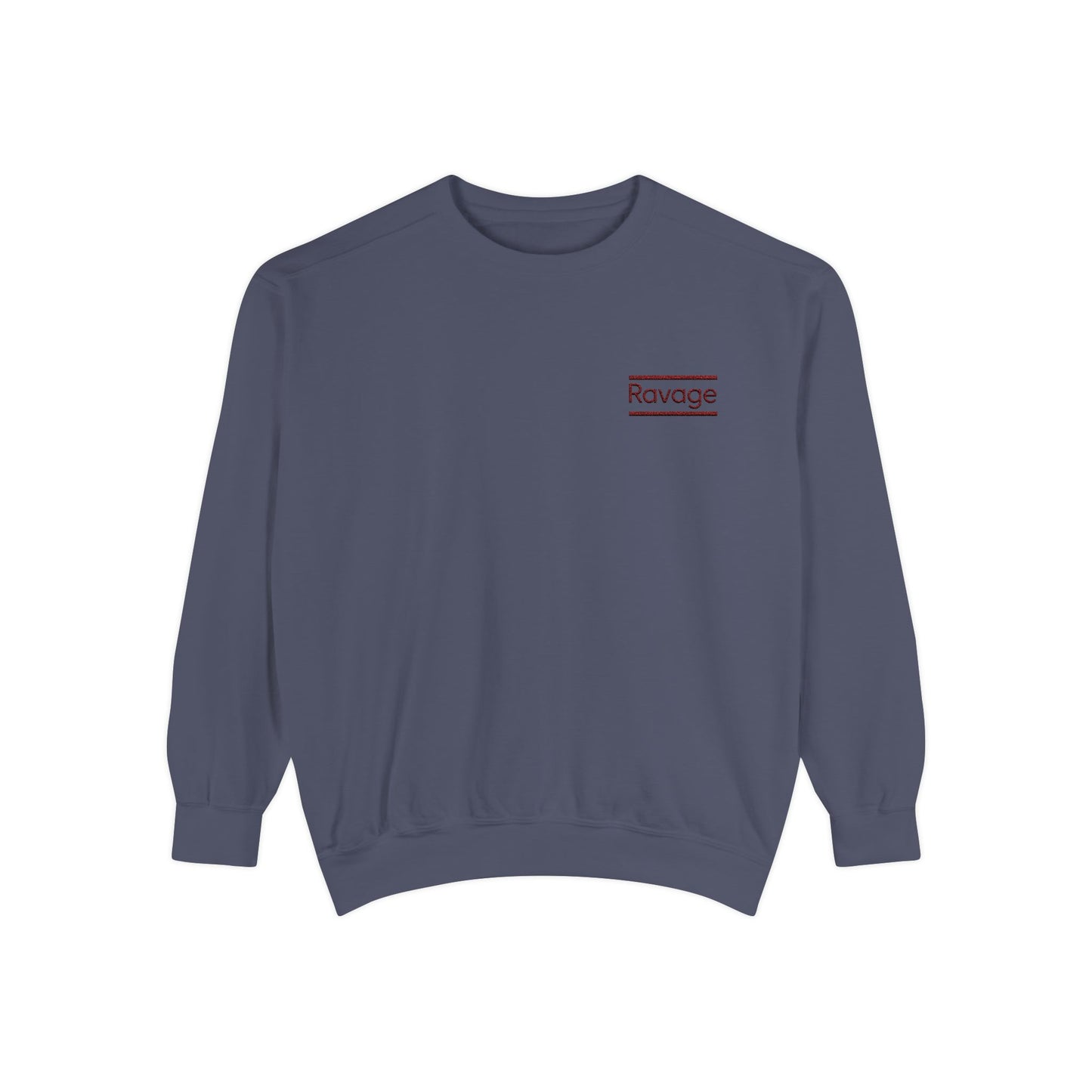 RAVAGE Minimal Logo Sweatshirt — Casual Branded Crewneck