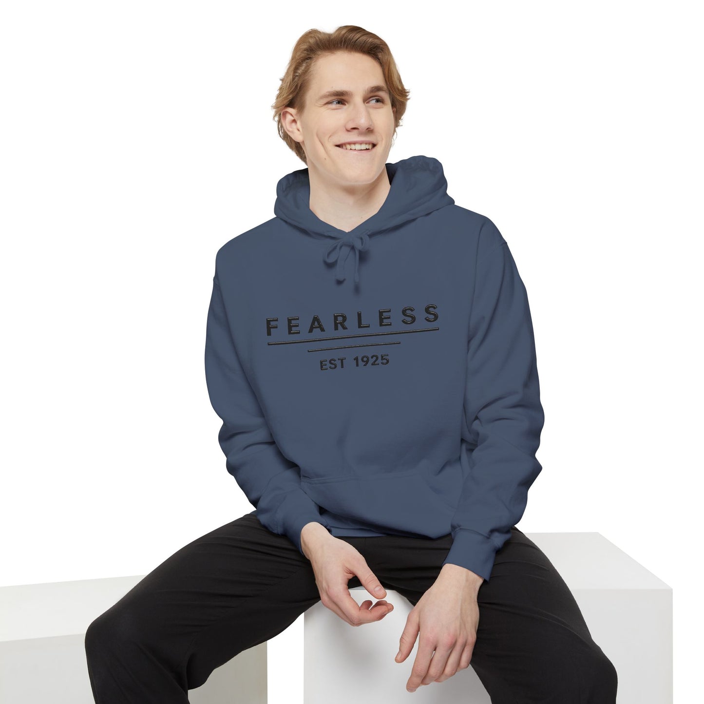 Embroidered Fearless Hoodie — 'FEARLESS EST 1925'