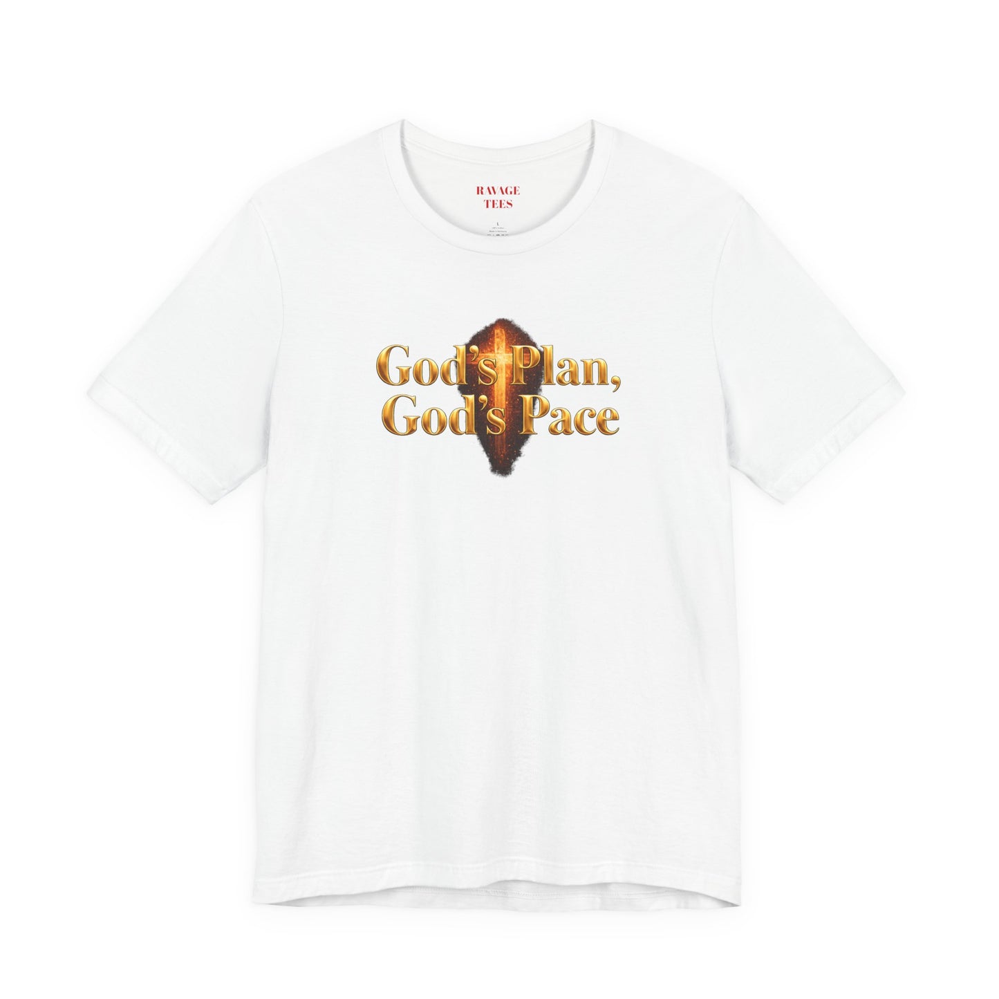 Christian Tee "God's Plan, God's Pace"