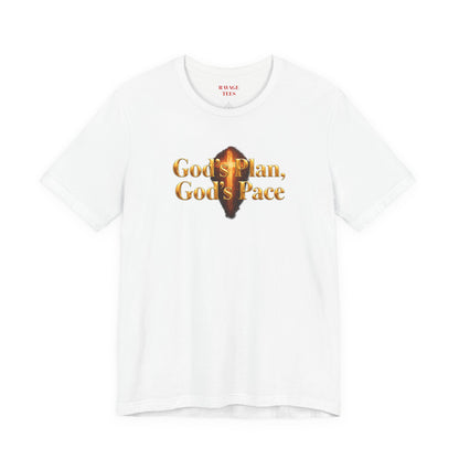 Christian Tee "God's Plan, God's Pace"