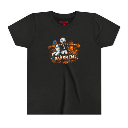Youth Football Tee - 'Dab On Em' Kids Sports T-Shirt