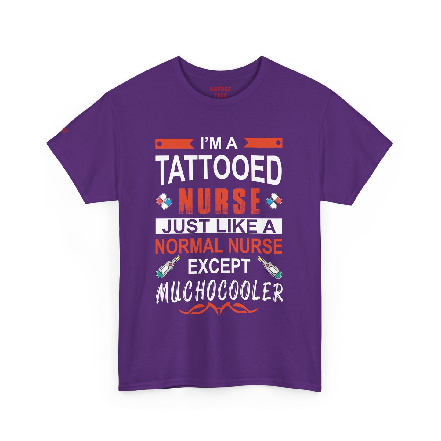 Tattooed Nurse Tee - Unisex Cotton Shirt for Nurse Appreciation, Medical Humor Tee, Fun [...]