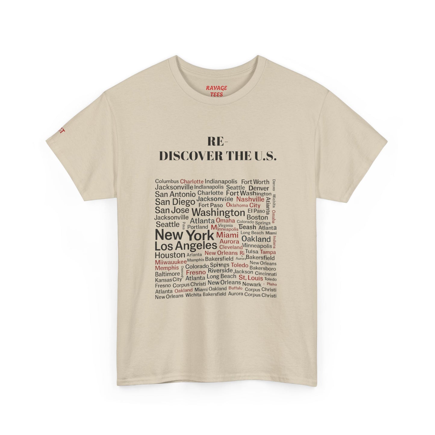Re-Discover the U.S. Travel T-Shirt, Adventure Tee, USA Discovery Shirt