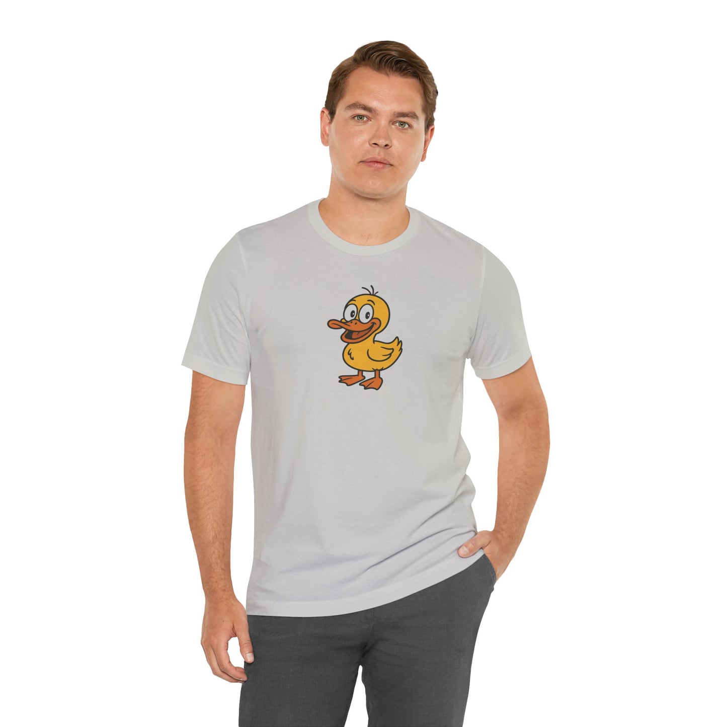 Cute Duck Graphic Tee for Animal Lovers, Unisex T-Shirt, Funny Gift Idea, Casual Wear, Summer Outfit