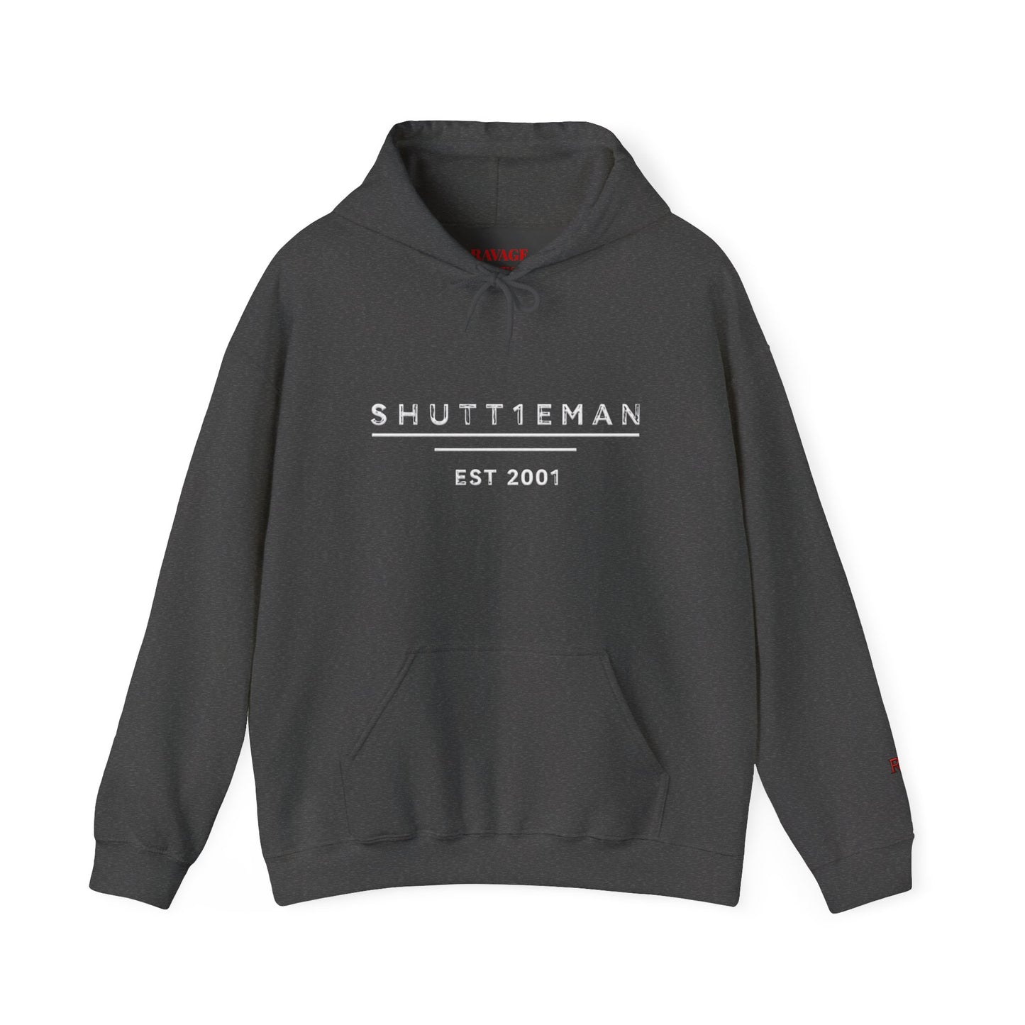 Shutt1eman Est. 2001 Hoodie — Minimal Vintage Logo Pullover