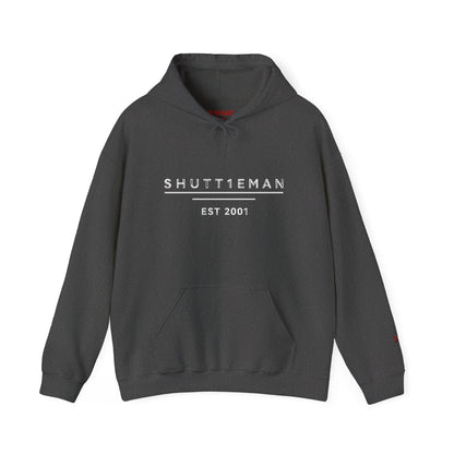 Shutt1eman Est. 2001 Hoodie — Minimal Vintage Logo Pullover
