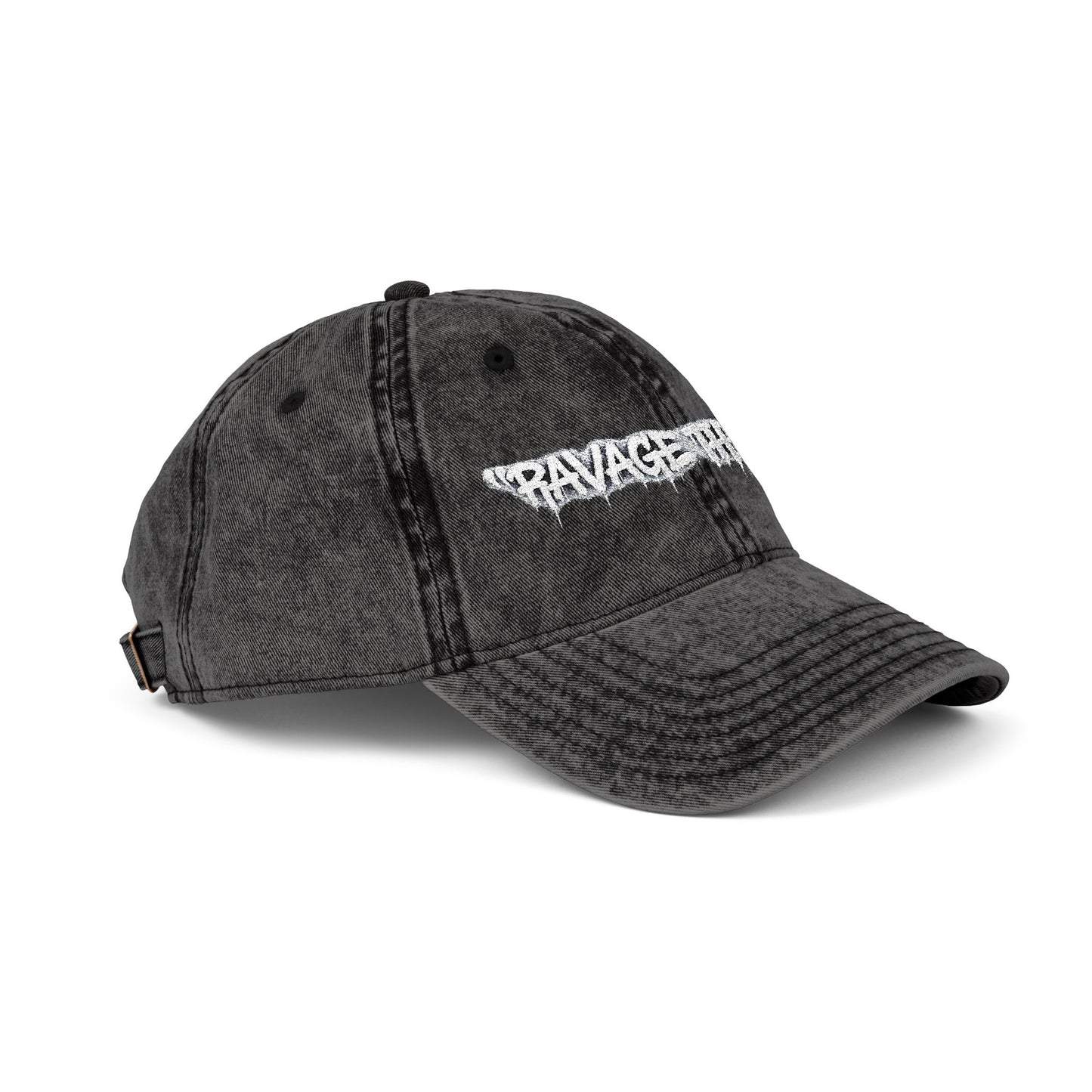 Vintage Embroidered Cap - "RAVAGE THE VIBE"