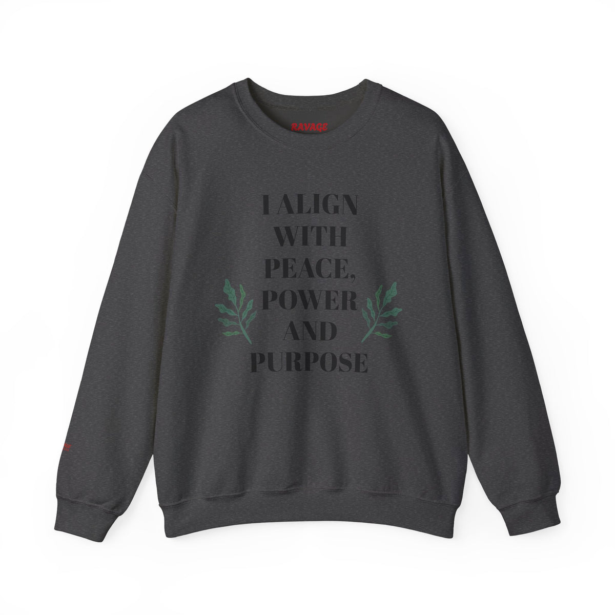 ZEN Mindful Power Crewneck Sweatshirt | Align with Peace, Cozy Sweatshirt, Spiritual Gift, Yoga Apparel, Meditation Wear