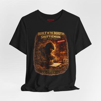 Built In The Booth Tee — Shutt1eman Recording Studio Graphic T‑Shirt