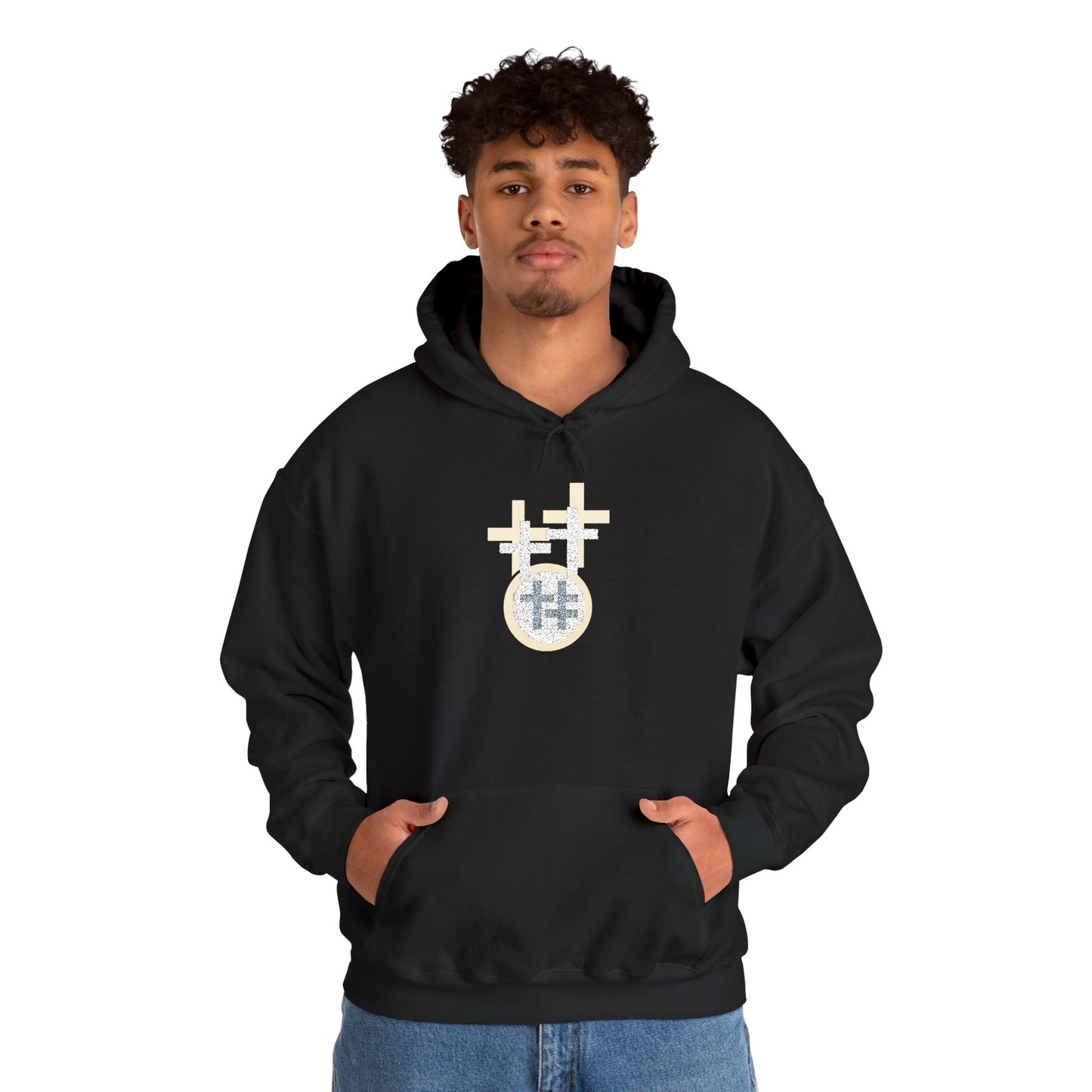 Calvary Cross Unisex Hoodie – Faith-Based Apparel, Christian Symbol Tee, Everyday Casual Wear, Inspirational Gift