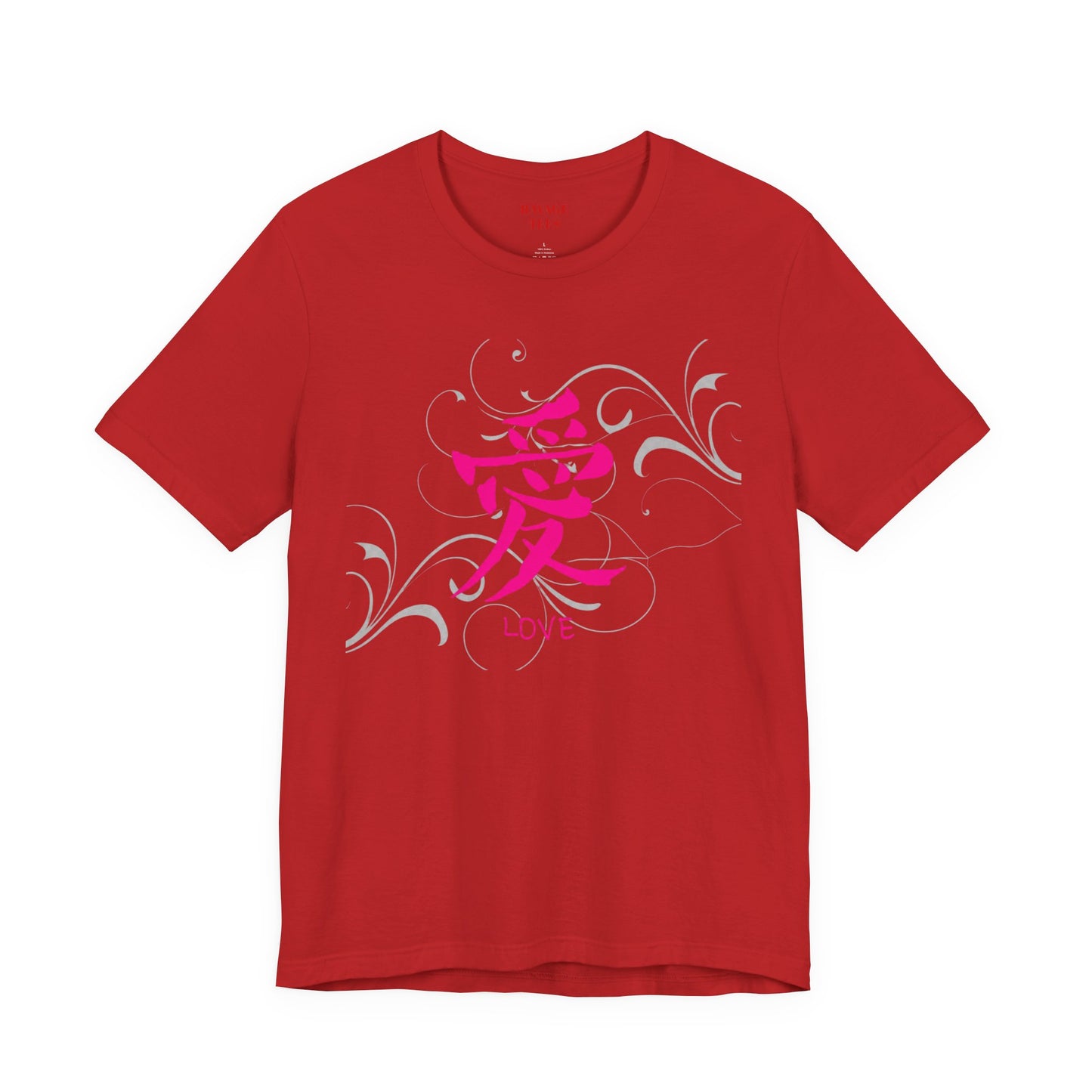 Love Kanji — Pink Asian Calligraphy Tee