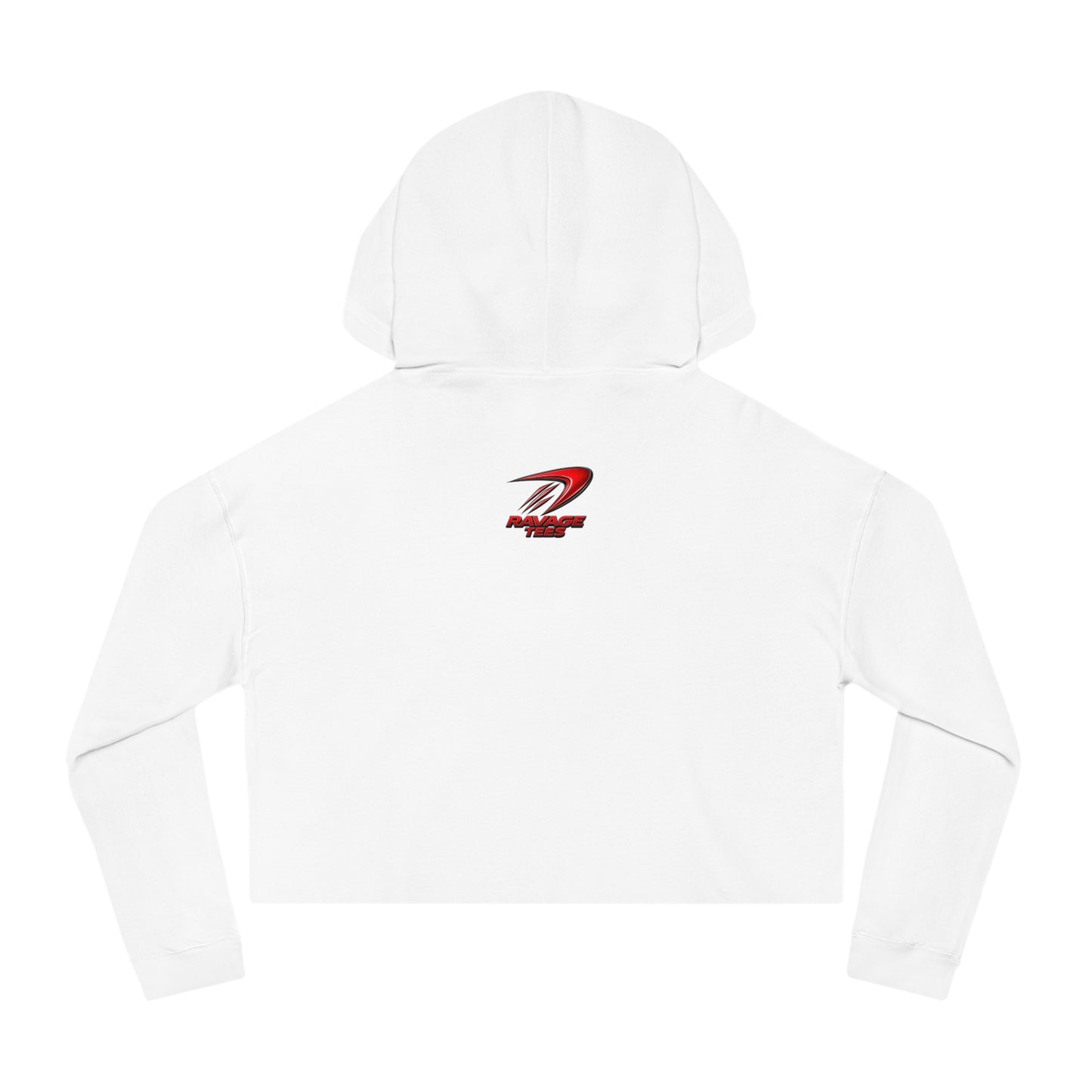 Cropped Hoodie - "Shuttleman Flight" Rocket Graphic