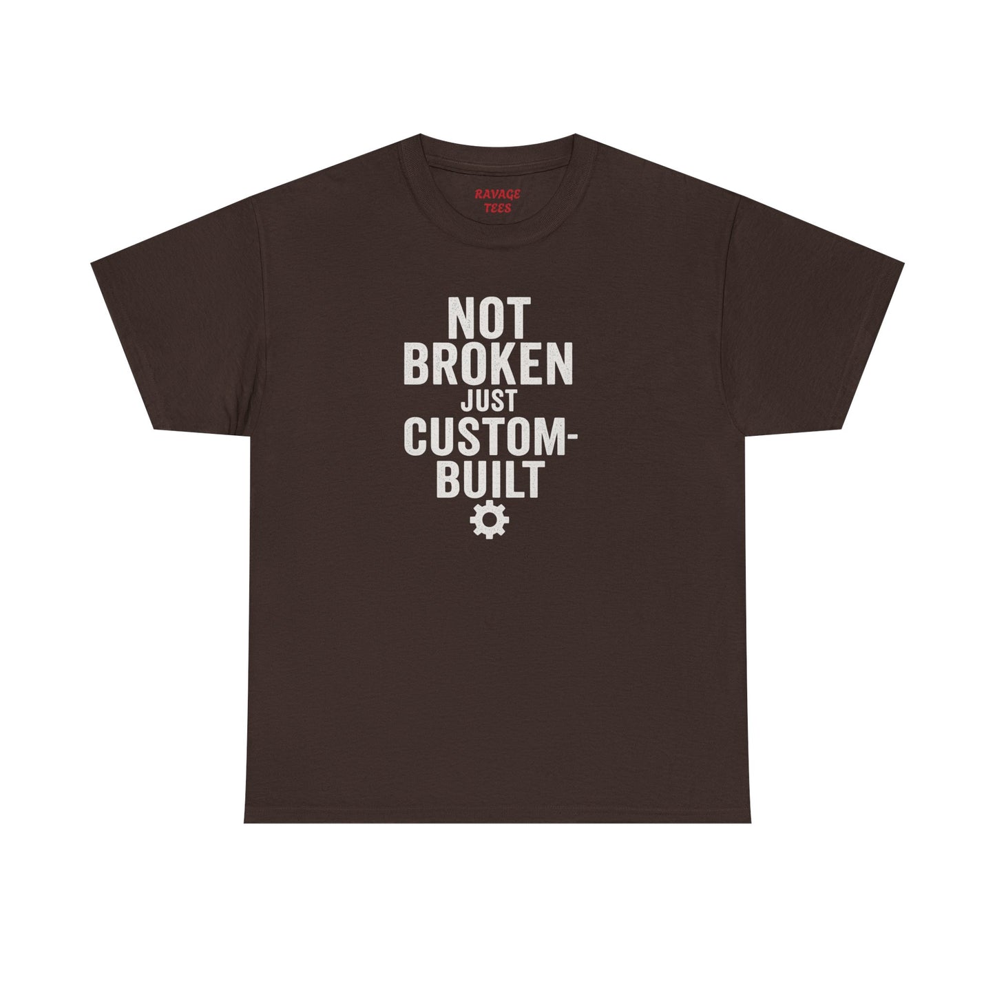 Not Broken Just Custom-Built | Unisex Graphic Tee – Garage Edition
