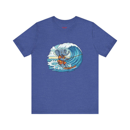 Surfing Elephant Unisex Tee