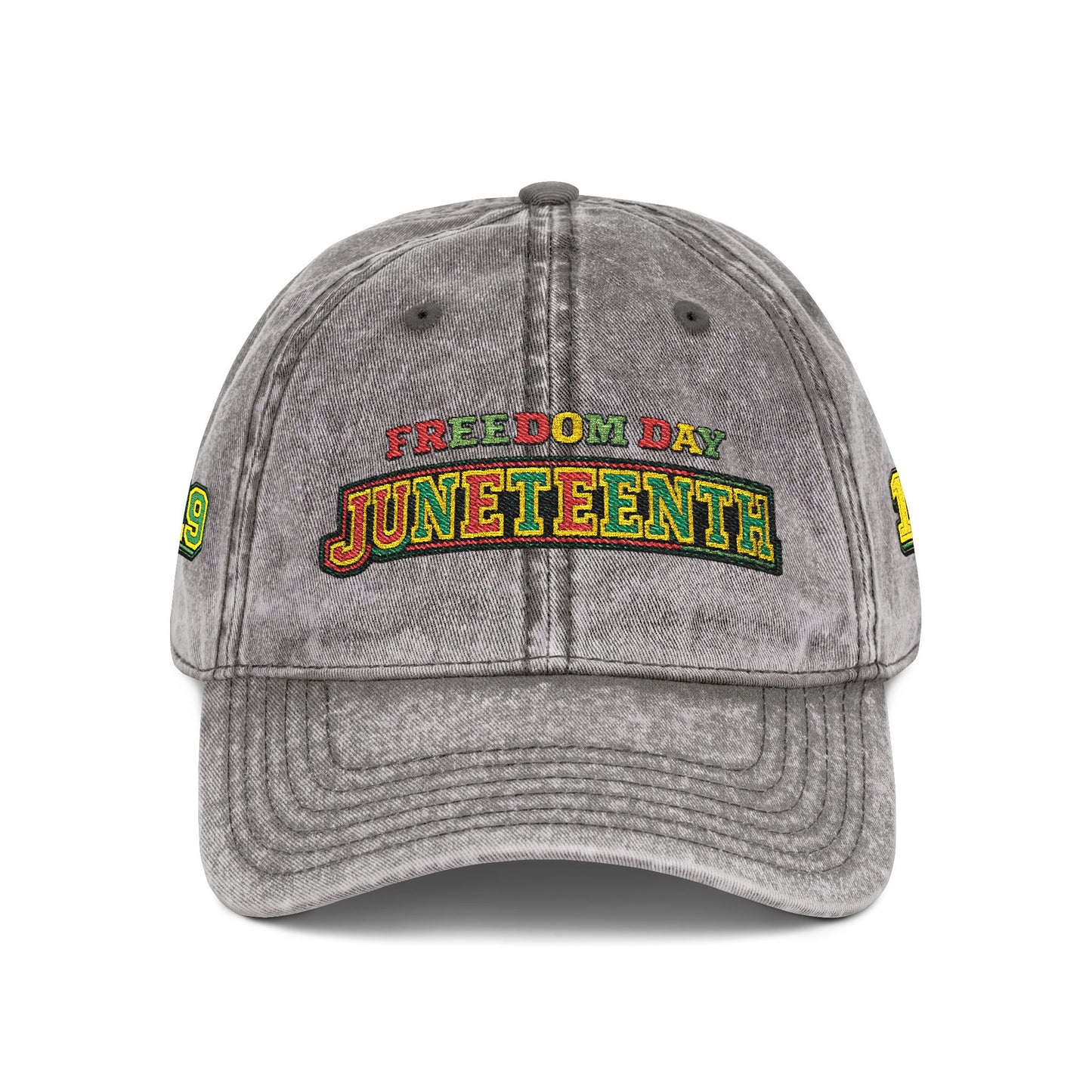 Vintage Embroidered Juneteenth — Freedom Day Cap