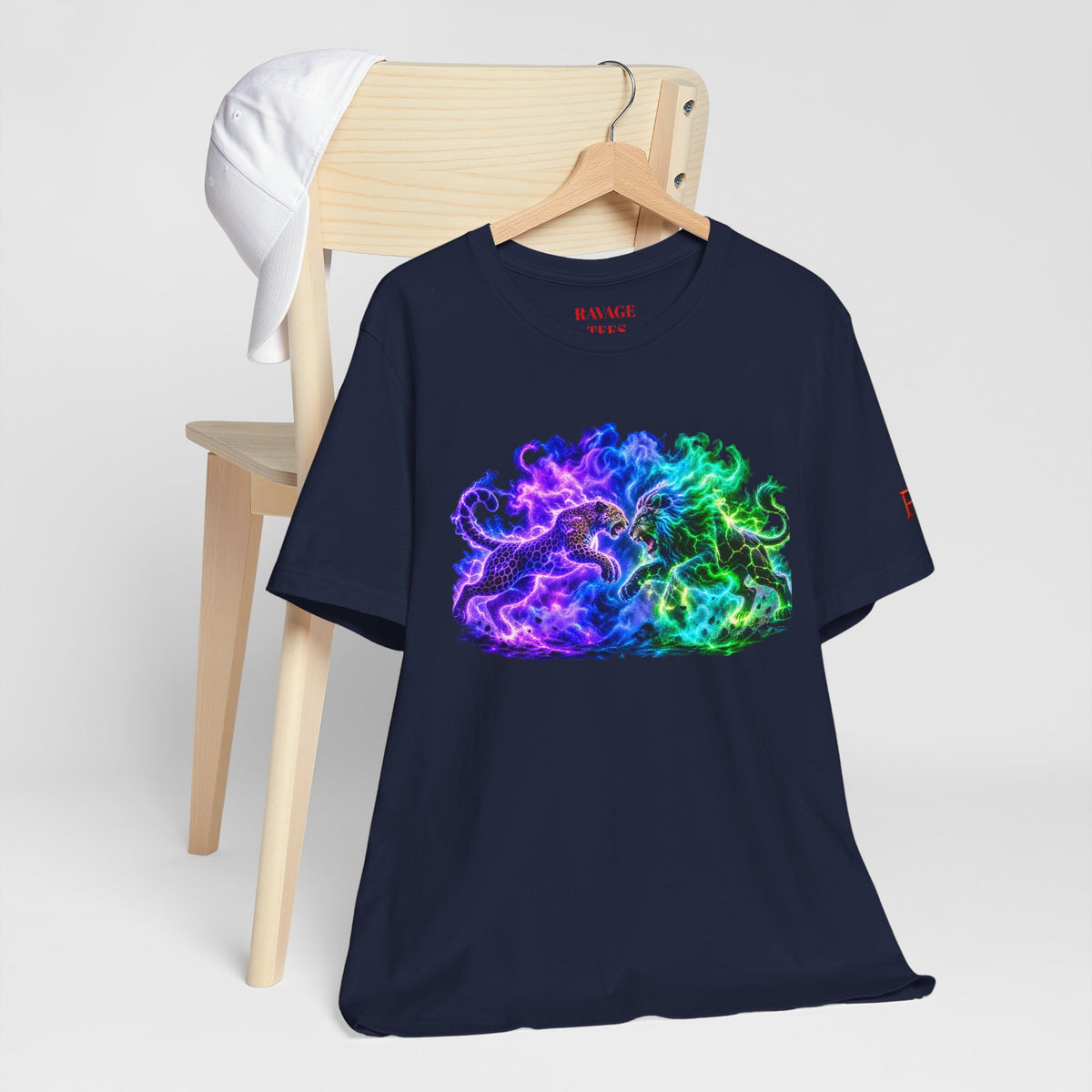 Neon Nebula Predator Clash Graphic Tee