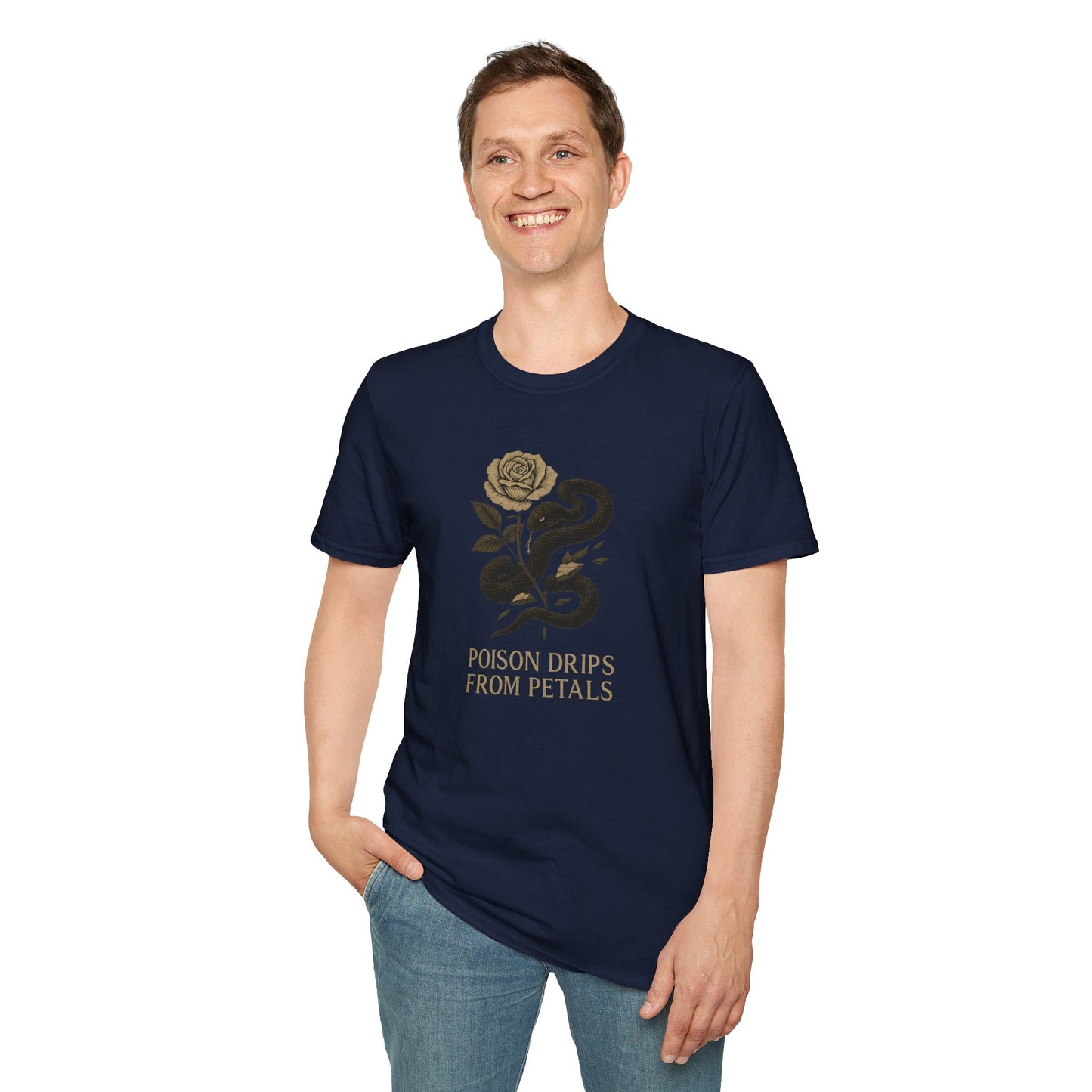 POISON DRIPS FROM PETALS Graphic T-Shirt – Unisex Tee | Eco-Friendly Nature Shirt for Summer Style, Casual Wear & Gifts for Nature Lovers